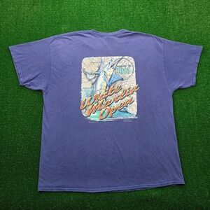 White Marlin Open Tshirt Mens 2XL Blue Graphic Print Fishing 2015 42nd Annual